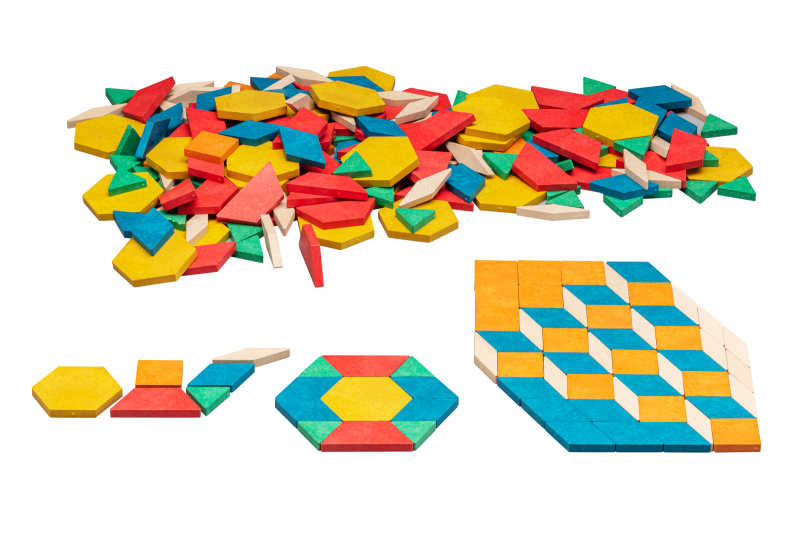 Геометрична мозаїка Pattern Blocks Wissner (250 елементів)