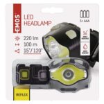 Заводська упаковка налобного LED-ліхтаря EMOS P3536, 220 лм, 100 м
