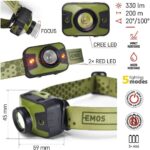 Характеристики ліхтаря EMOS P3539 — 330 лм, 200 м, регулювання фокуса, 5 режимів