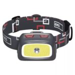Світлодіоди CREE LED і COB LED на передній панелі налобного ліхтаря EMOS P3531